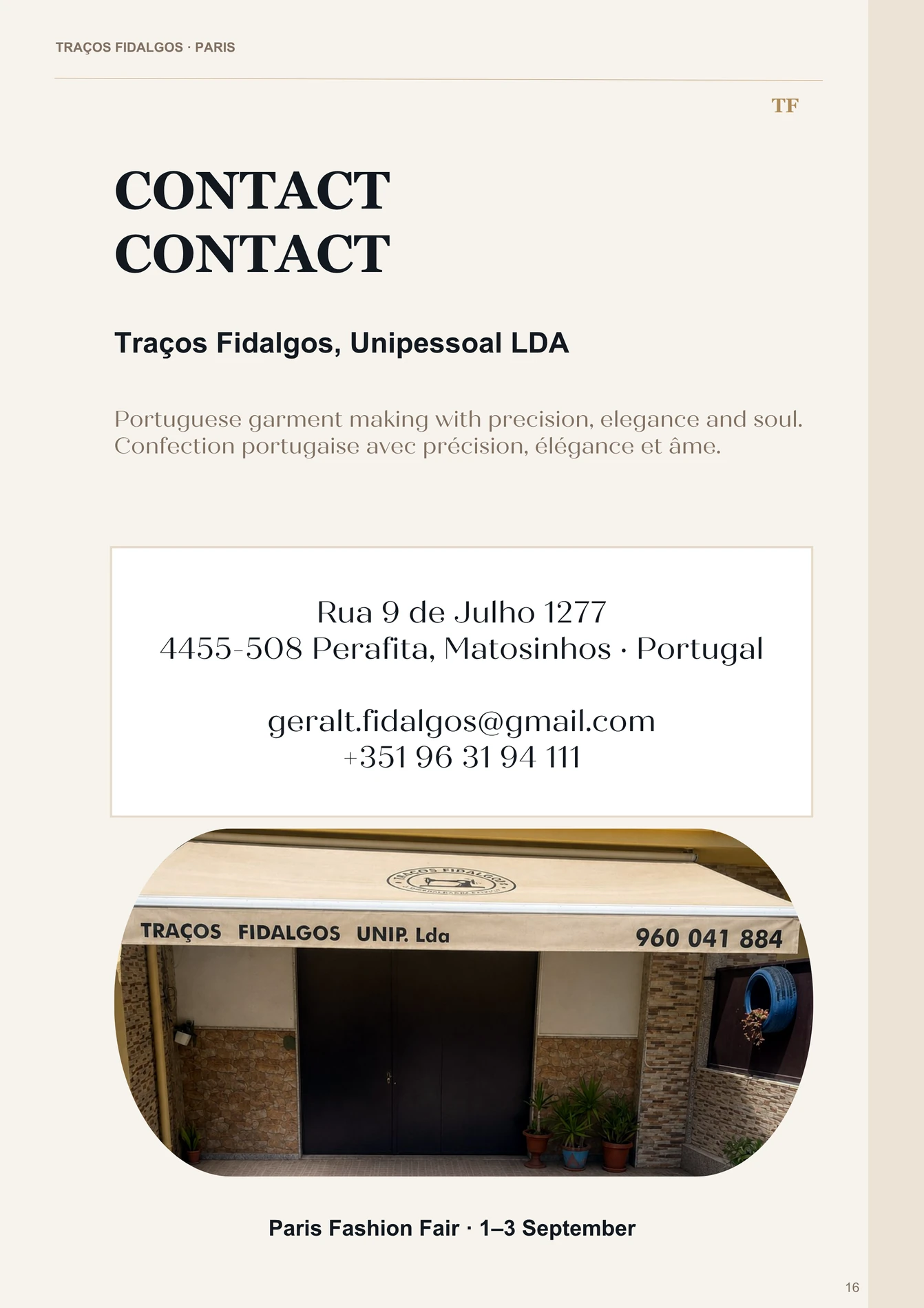 Traços Fidalgos Paris booklet page 16